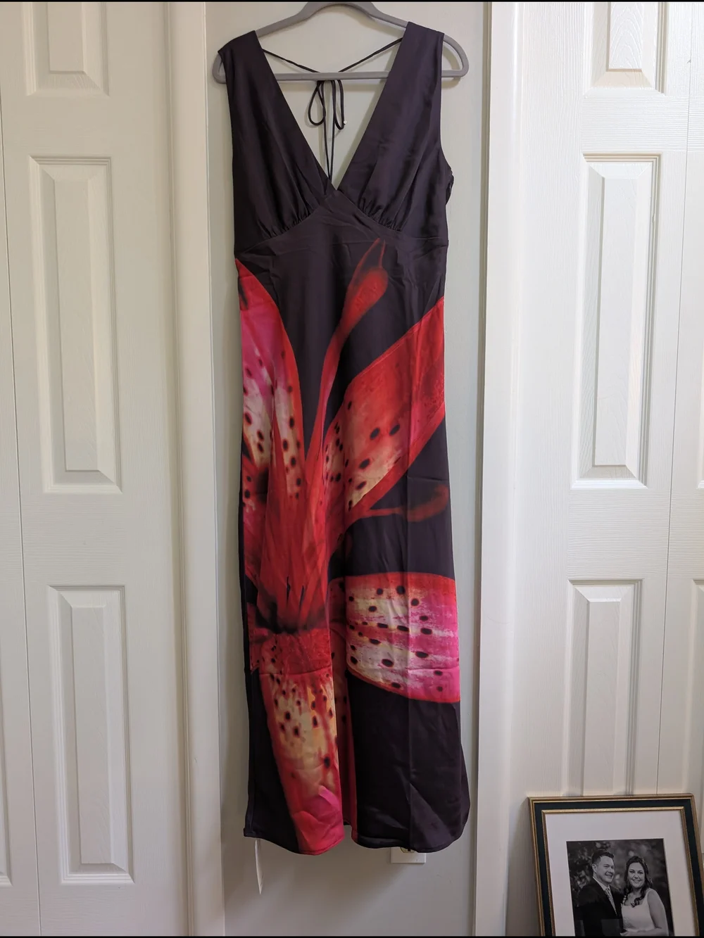 Abercrombie & Fitch NWT L Petite Draped Back Maxi Dress